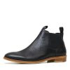 Boots Mollini Shoes | Wander Black/ Natural Heel Leather Ankle Boots