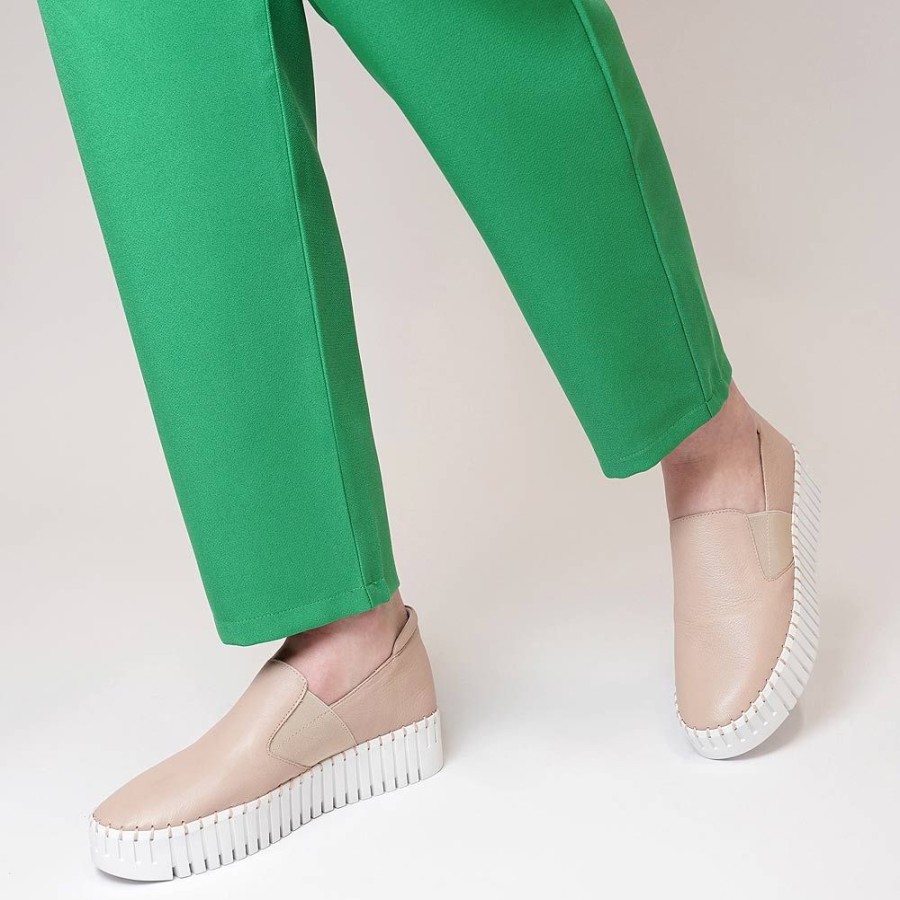 Flats Django & Juliette | Becca Rose Leather Sneakers