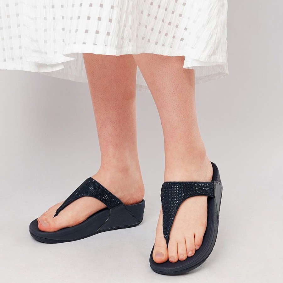 Sandals Fitflop | Lulu Crystal Midnight Navy