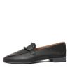 Flats Sala | Joanne Black Leather Loafers