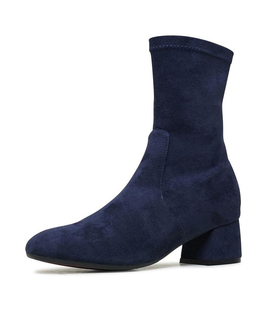 Boots Django & Juliette | Checkie Navy Ankle Boots